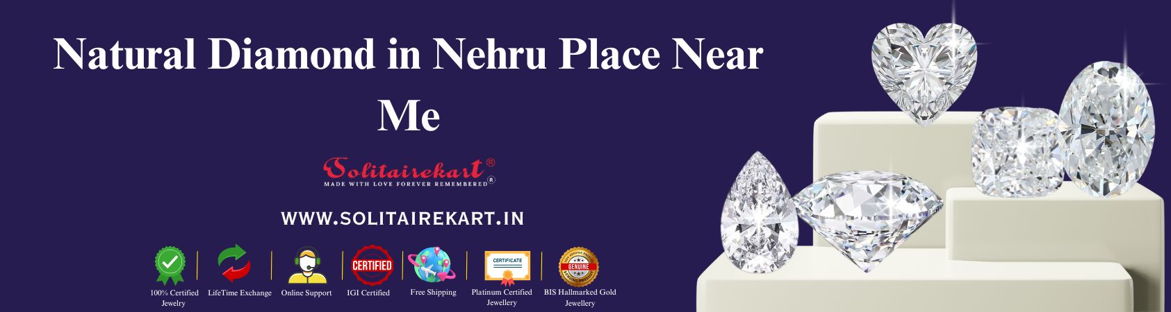 Explore the Finest Natural Diamond in Nehru Place Near Me